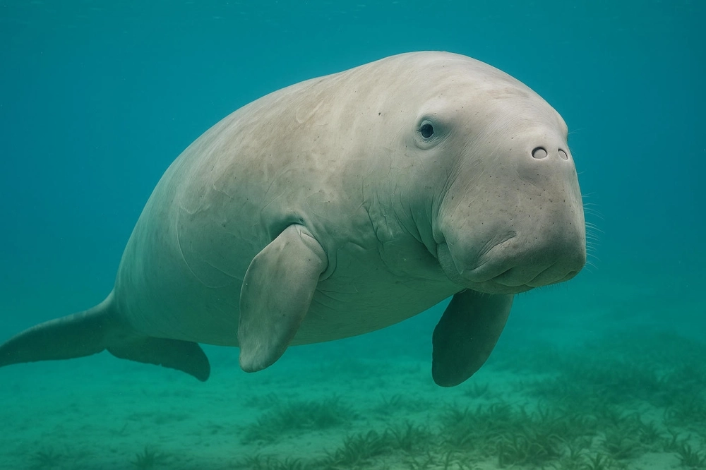 Video về bò biển ghi lại cảnh sinh hoạt tự nhiên của đàn Dugong