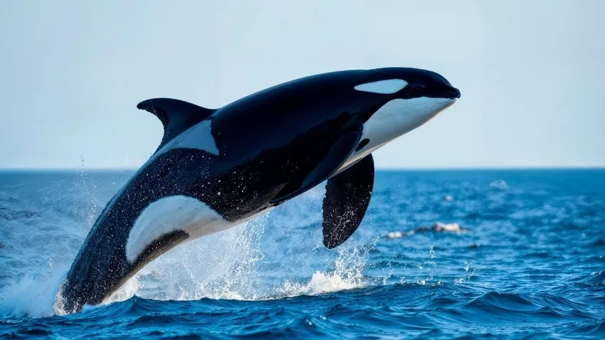 Mô tả orca hunting behavior đầy chiến thuật thông minh