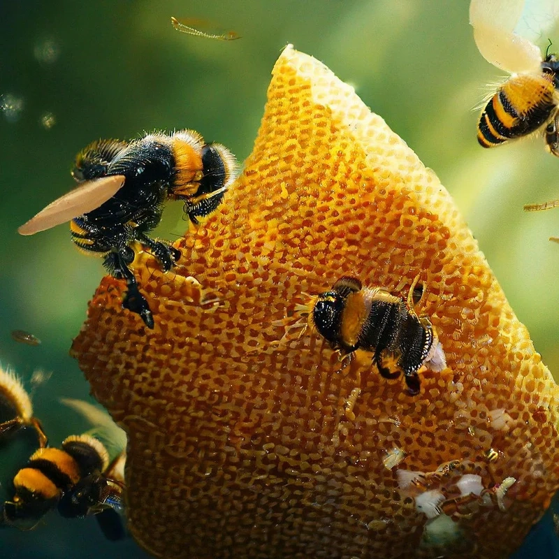 Khám phá con ong lấy mật trong tự nhiên chăm chỉ