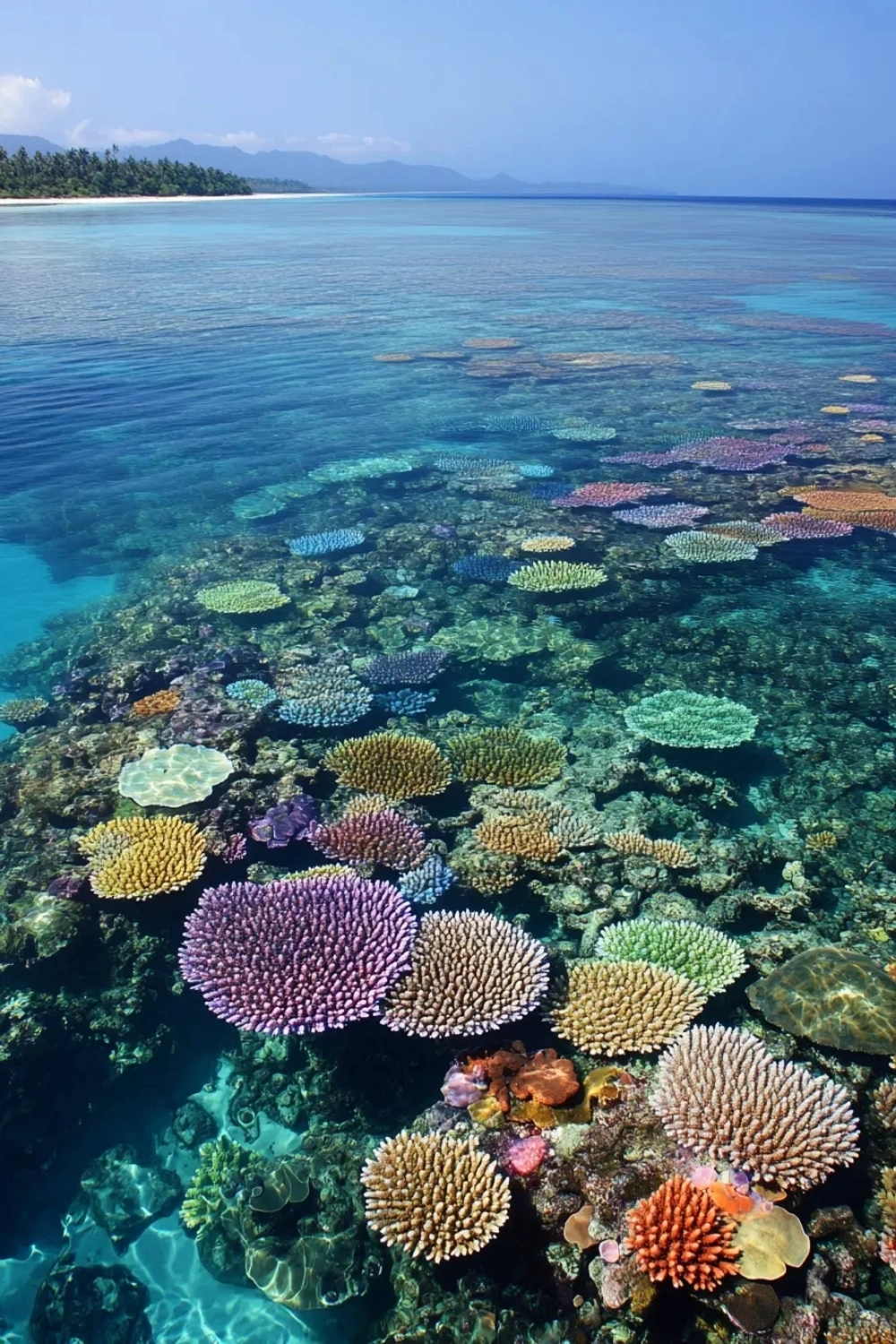 Toàn cảnh kỳ quan rạn san hô Great Barrier rực rỡ nhìn từ vệ tinh