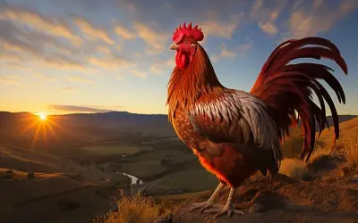 Những hình ảnh gà trống đẹp oai phong lẫm liệt nhất