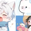 Bộ sưu tập ảnh chibi dễ thương cho avatar facebook hot nhất 2026