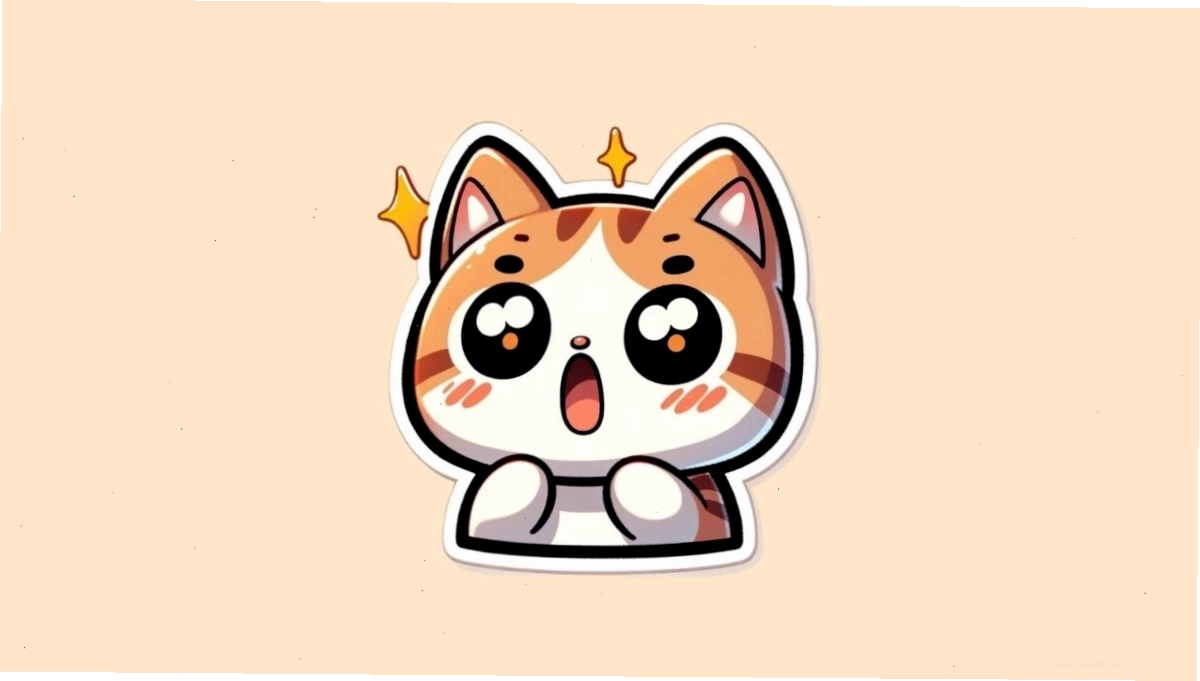 Bộ sưu tập sticker mèo Chibi