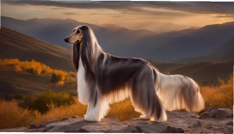 Chó Afghan Hound sở hữu vẻ đẹp quý phái và tốc độ đáng nể
