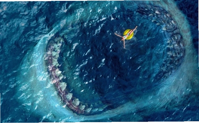 Hình ảnh minh họa về cá mập Megalodon