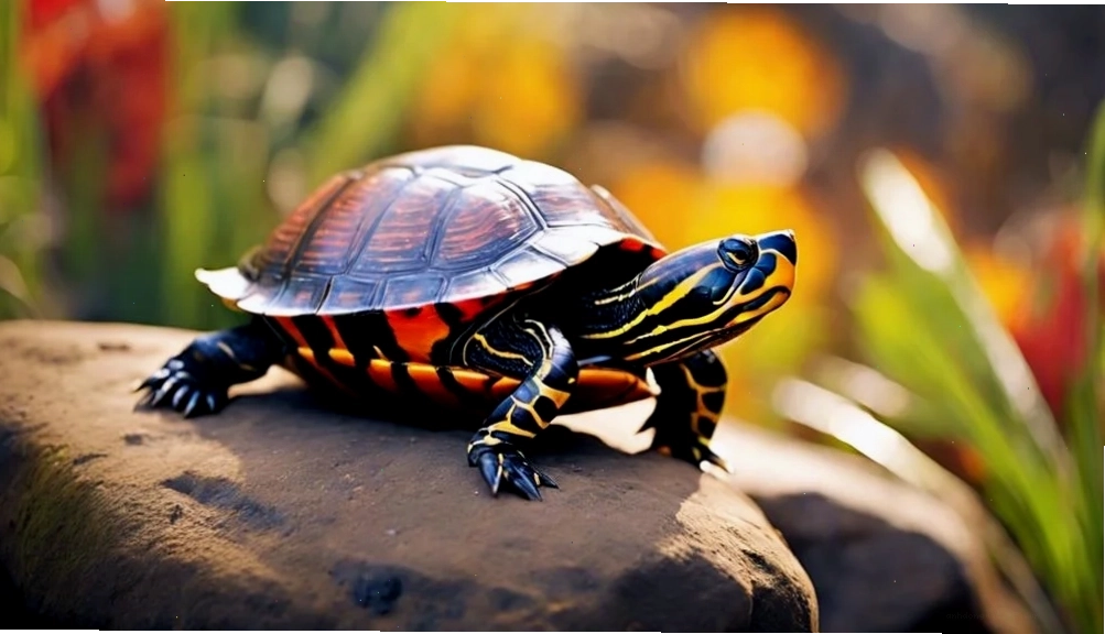 Loài Rùa Painted Turtle duyên dáng