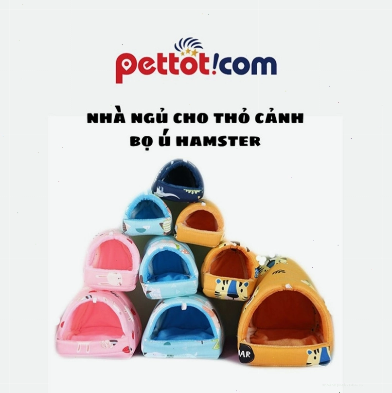 Nhà ngủ cho hamster làm bằng gỗ