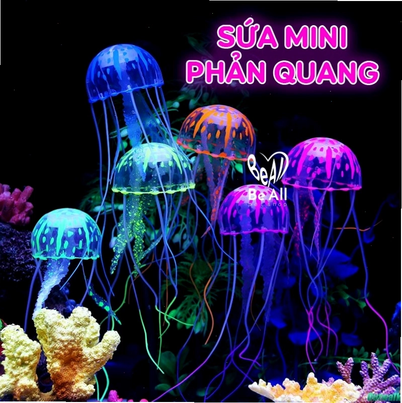 Sứa mini phát sáng phản quang sống động chân thật
