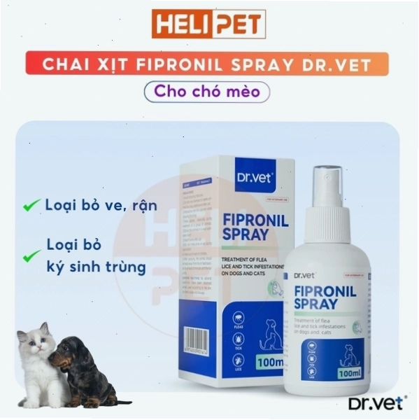 Thuốc xịt trị ve rận cho chó mèo