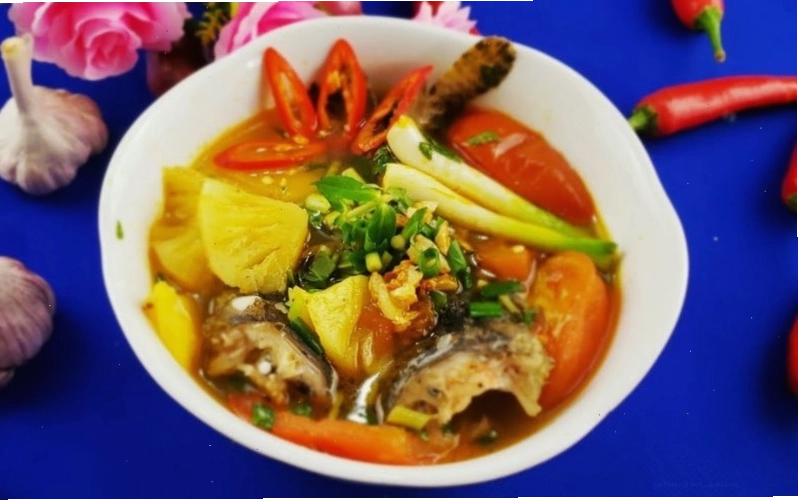 Tô canh chua cá mao ếch hấp dẫn