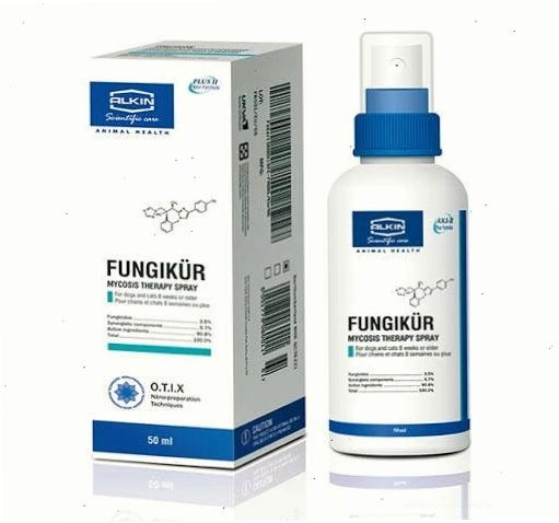 Xịt Alkin Lab Fungikur hỗ trợ điều trị nấm tai cho mèo
