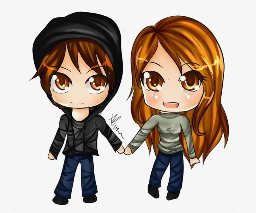 Ảnh Chibi đôi tình yêu cute, đáng yêu