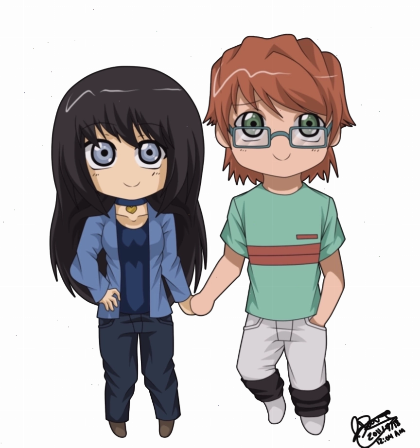 Ảnh Chibi đôi tình yêu dễ thương, cute