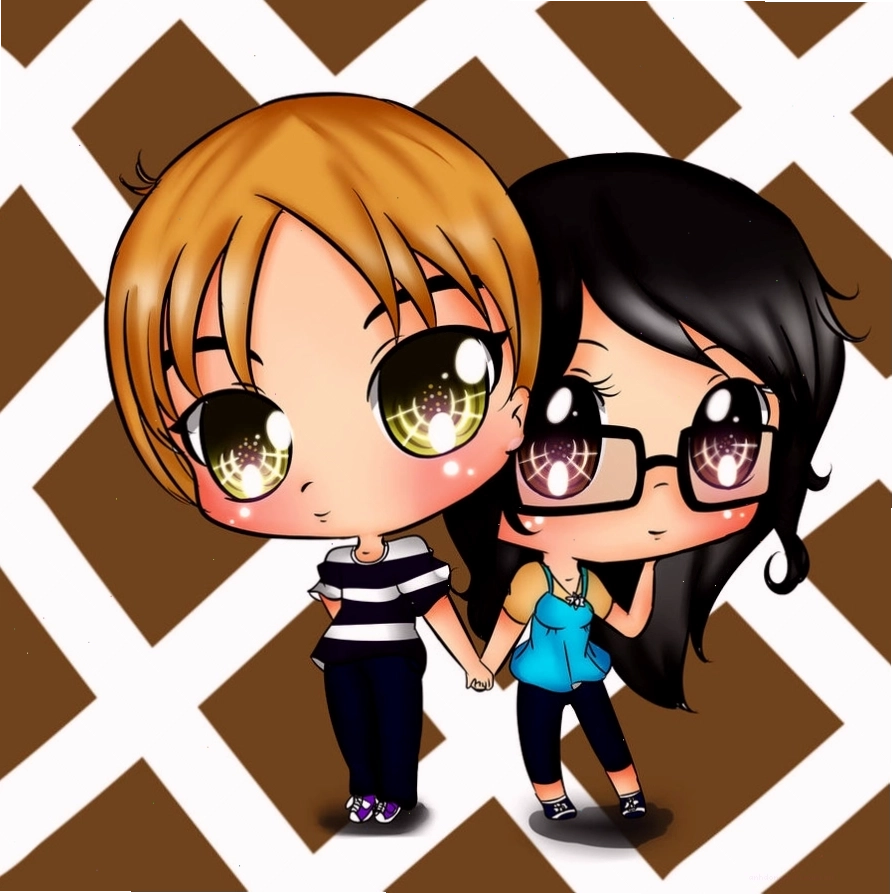 Ảnh Chibi đôi tình yêu đẹp