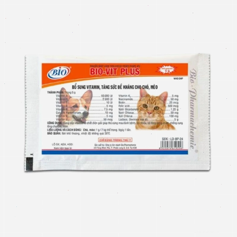 Bột Bio Vit Plus bổ sung vitamin tăng đề kháng cho chó